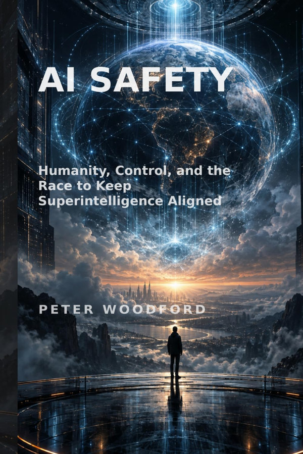 Cover of AI Safety - Humanity, Control, and the Race to Keep Superintelligence Aligned by Peter Woodford